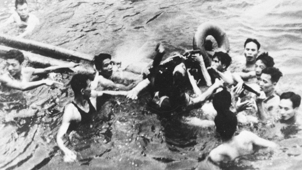 John McCain Is Pulled Out Of A Hanoi Lake By North Vietnamese Army Soldiers And Civilians October 26, 1967