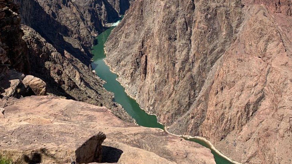 The Colorado River seen from the Grand Canyon