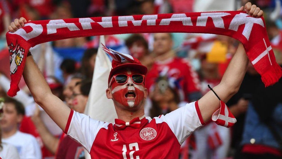 Danish fan at Wembley