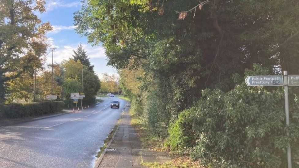 A view of the road where the work will take place