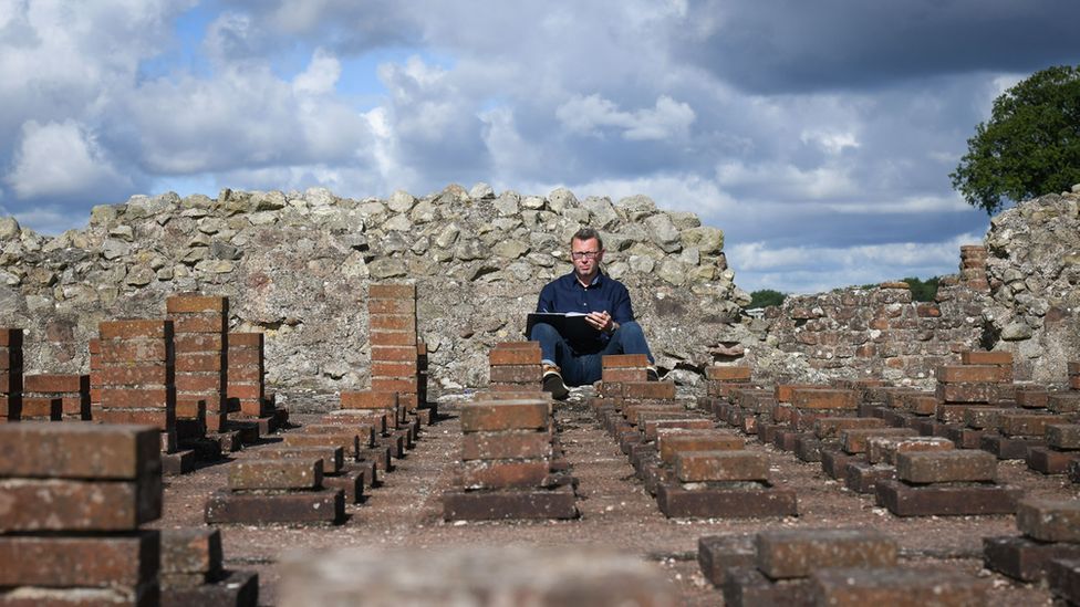 Mike Law at Wroxeter
