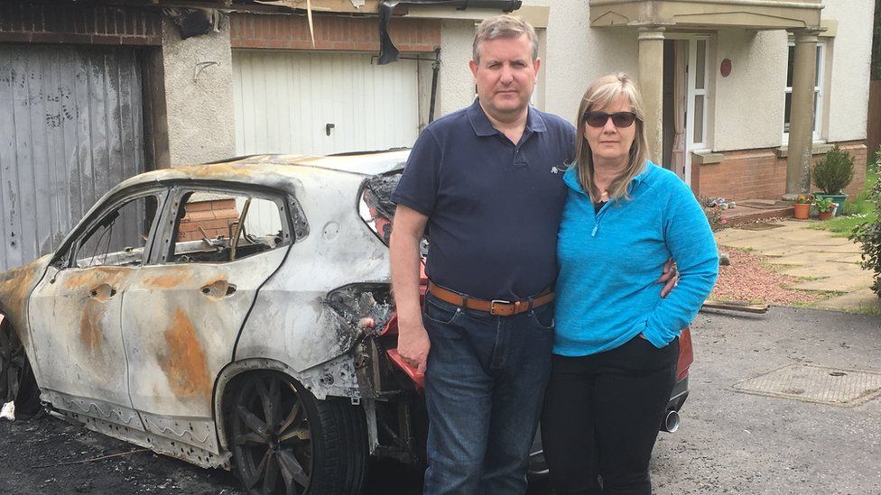 Councillor's car set on fire outside Strathaven home BBC News