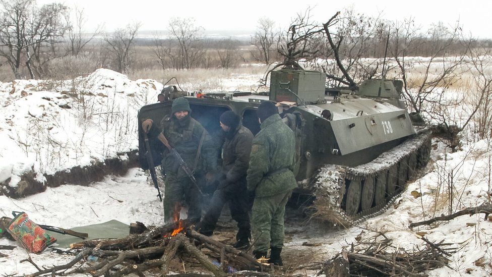 Rebels near Svitlodarsk, 19 Dec 16