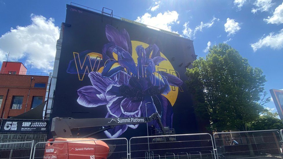 Tobacco Factory mural as part of Upfest in Bristol