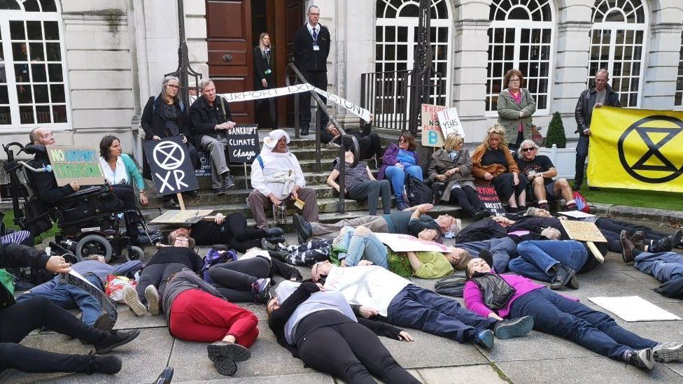 Extinction Rebellion protest in Leeds