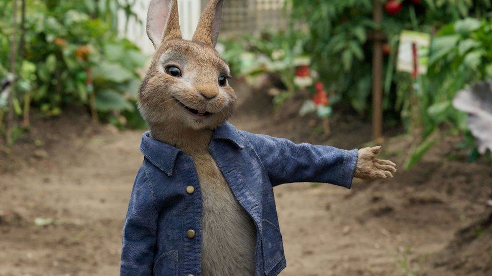 Peter Rabbit, voiced by James Corden