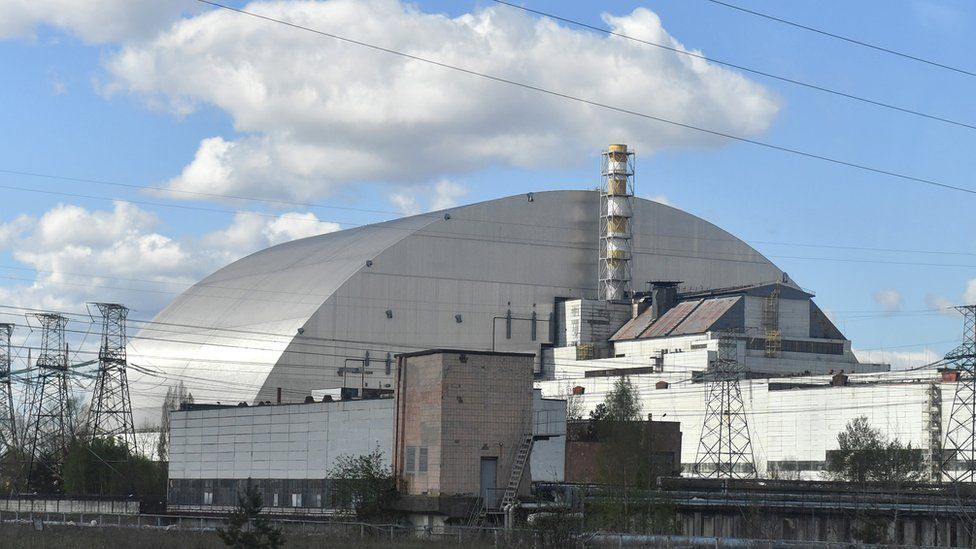 The Chernobyl nuclear plant