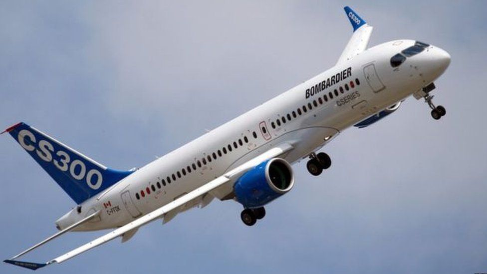 Parts of Bombardier's C-Series planes are made in Belfast