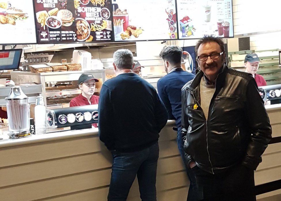 Paul Chuckle in KFC