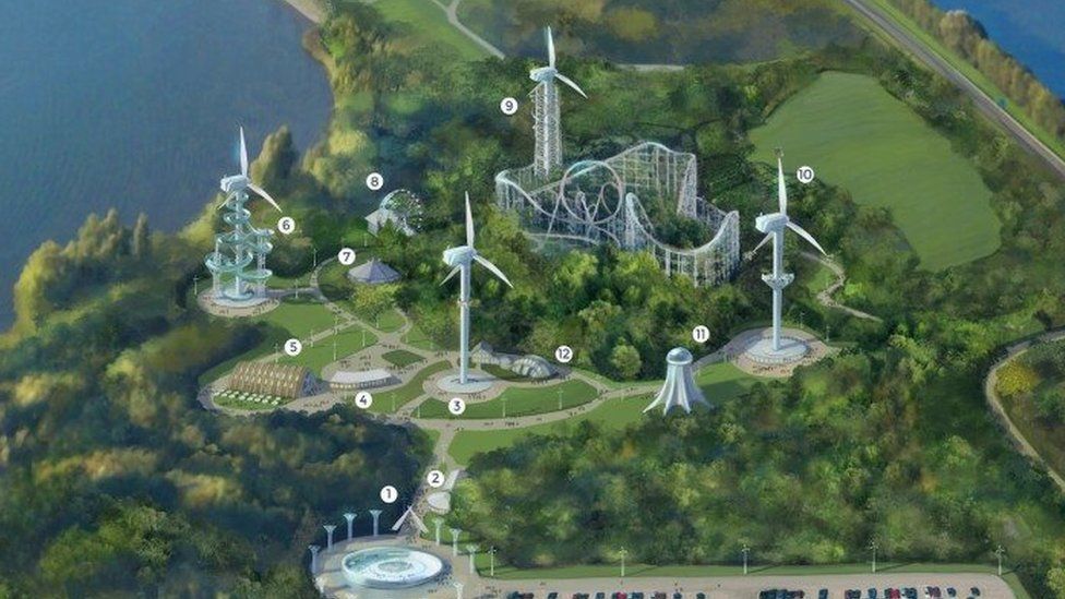Design for Qurrent wind power theme park