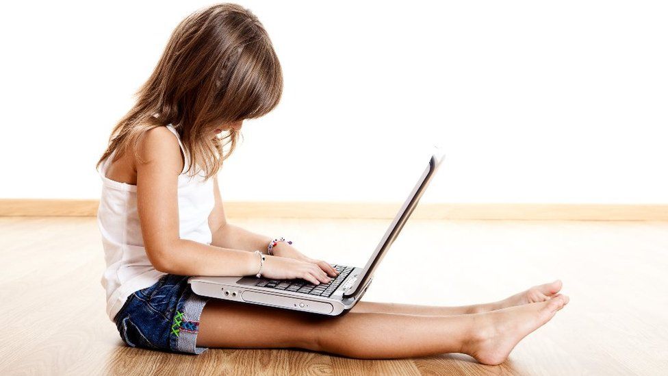 Girl on laptop