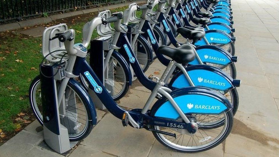 Barclays Cycle Hire docking station