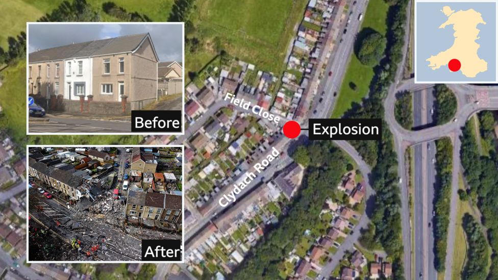 Swansea: Man dies after gas explosion in Morriston - BBC News