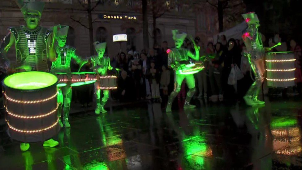 Drummers display at Derry City and Strabane District Council Halloween festival