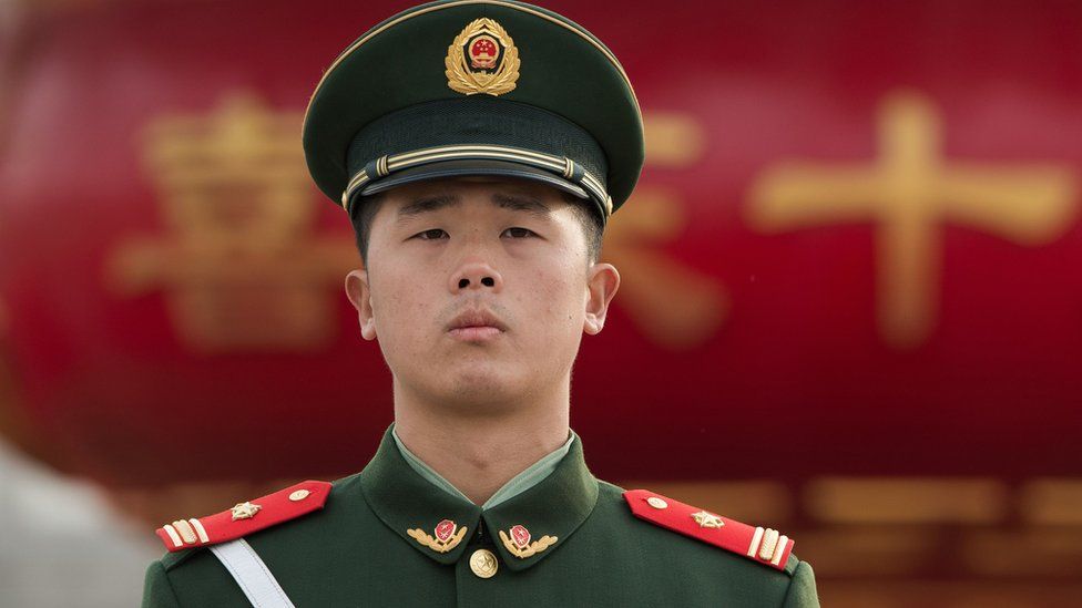 Chinese paramilitary policeman