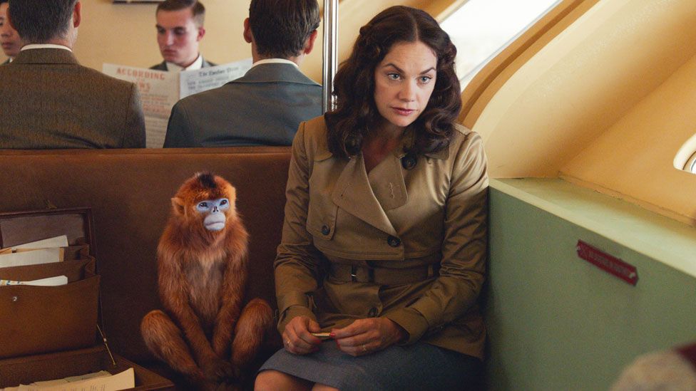 Ruth Wilson and friend in His Dark Materials
