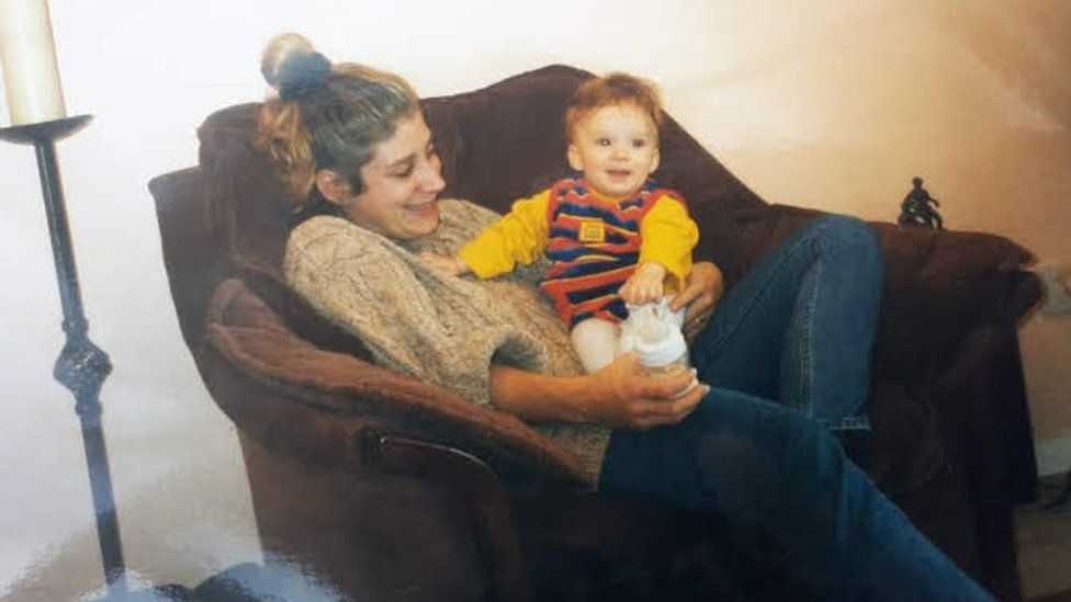 Daisy as a toddler with her mum