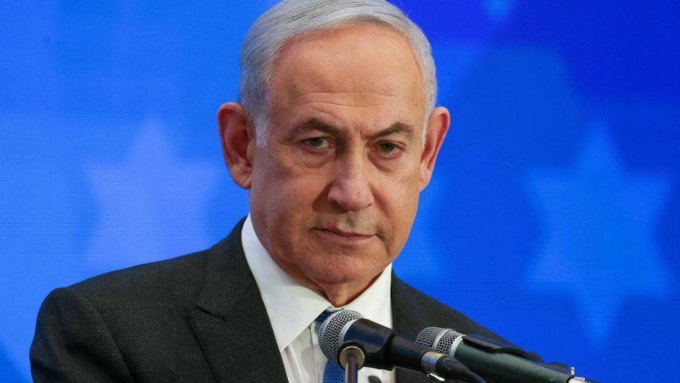 Netanyahu speaking in Feb 2024