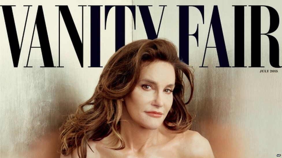 Cover of Vanity Fair's July 2015 issue featuring Bruce Jenner debuting as a transgender woman named Caitlyn Jenner taken on 1 June 2015