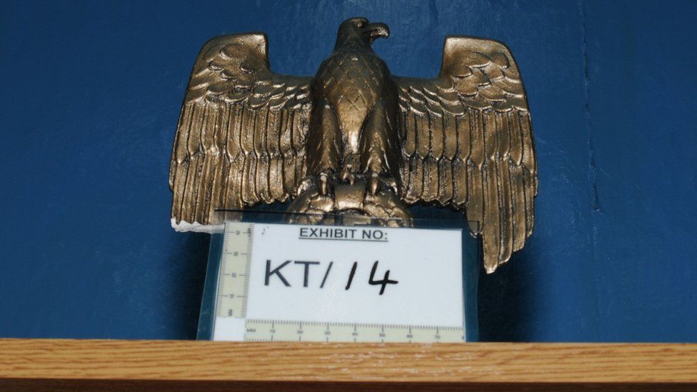 The Nazi eagle in Thomas Mair's home