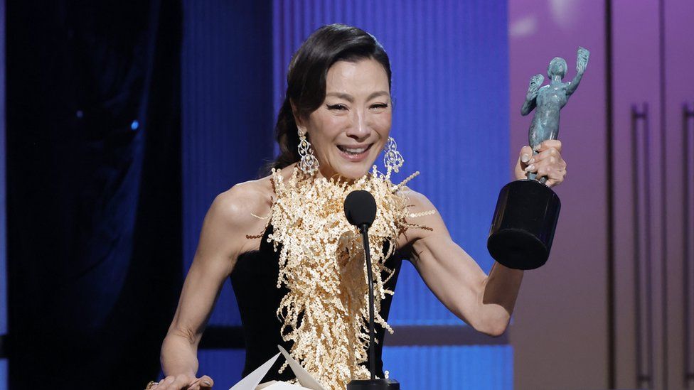 Michelle Yeoh wins best actress at the SAG Awards