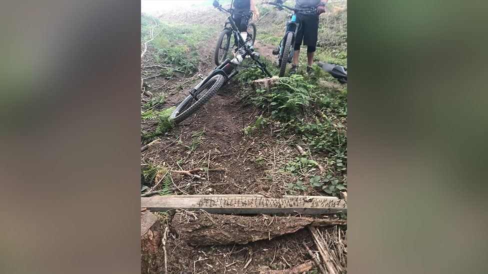 Hidden nail trap found at Blorenge mountain in Abergavenny BBC News
