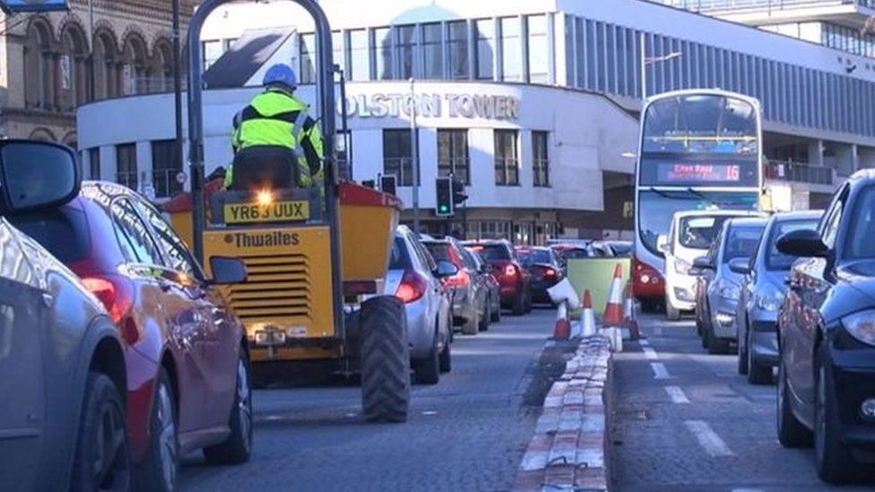 Congestion in Bristol city centre