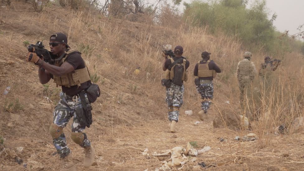 A military training exercise in Senegal