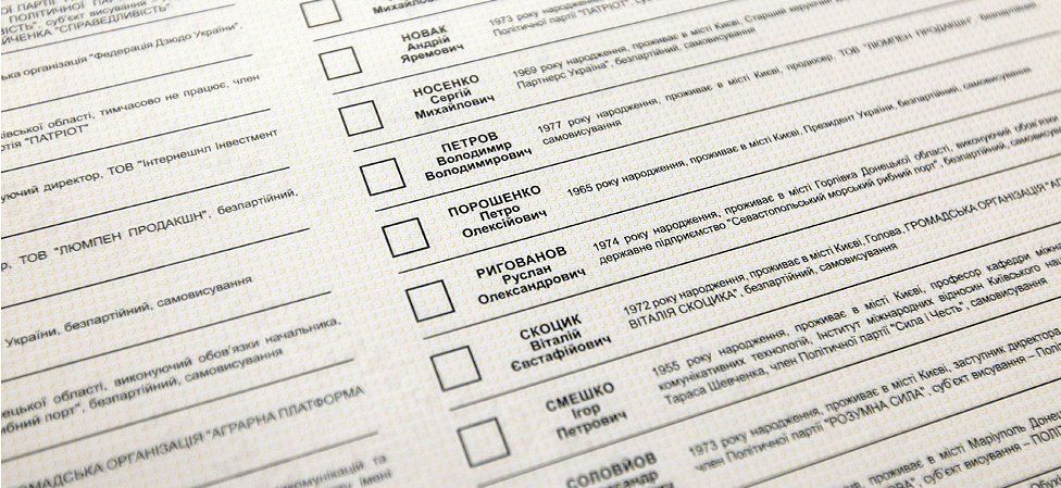 Ballot paper, 21 Mar 19