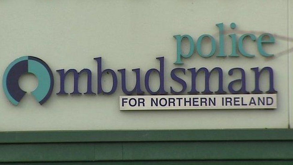 A sign that reads: Police Ombudsman for Northern Ireland