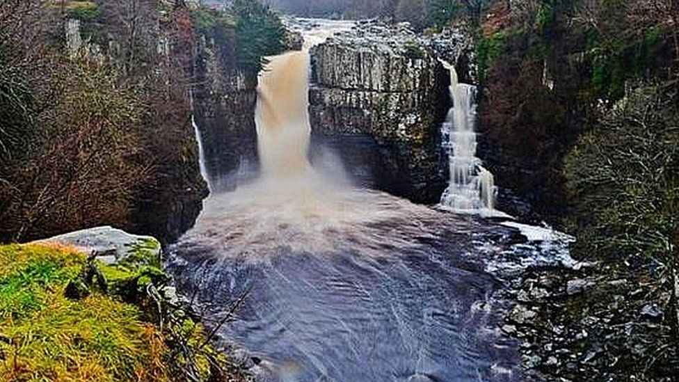 Teenager dies after High Force waterfall swim BBC News