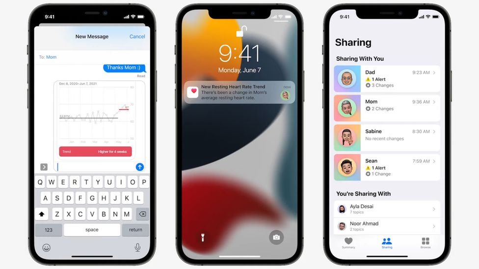 Sharing health data of family members is one new feature coming to Apple health