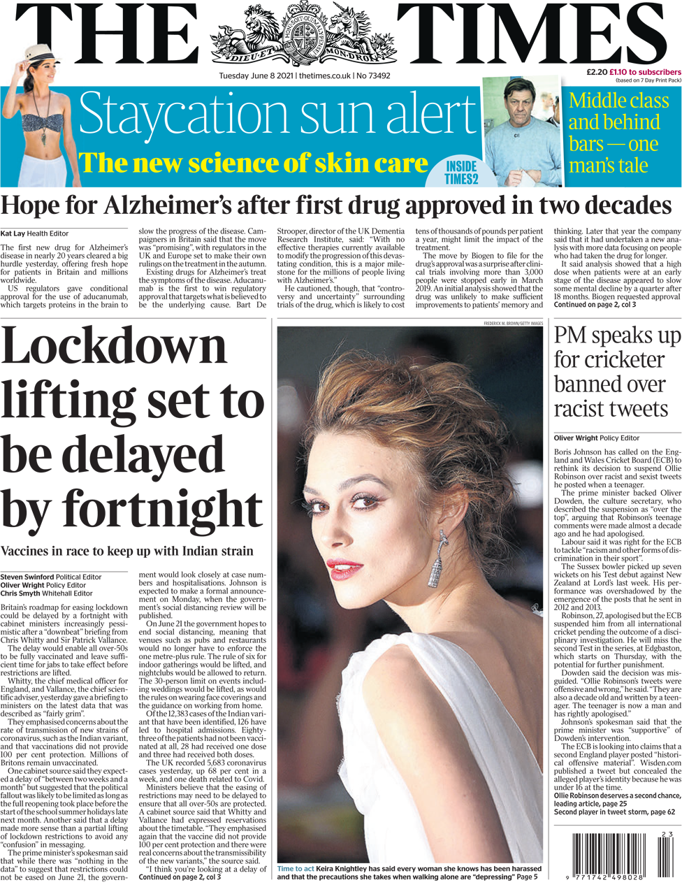 The Times Tuesday