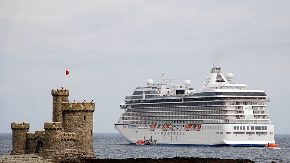Cruise Ship visiting the Isle of Man
