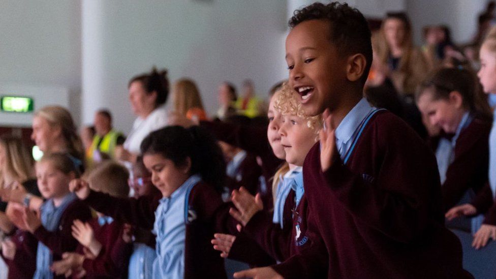 Children at Royal Liverpool Philharmonic school concert