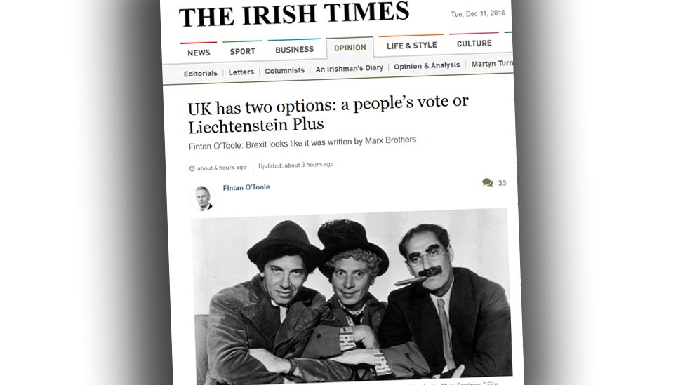 Screengrab from The Irish Times website