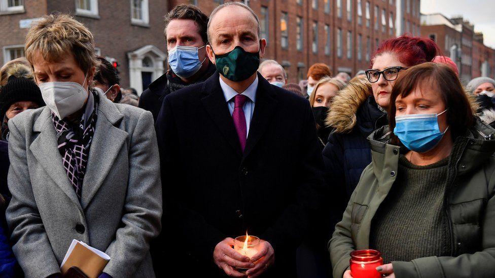 Taoiseach Micheal Martin at vigil
