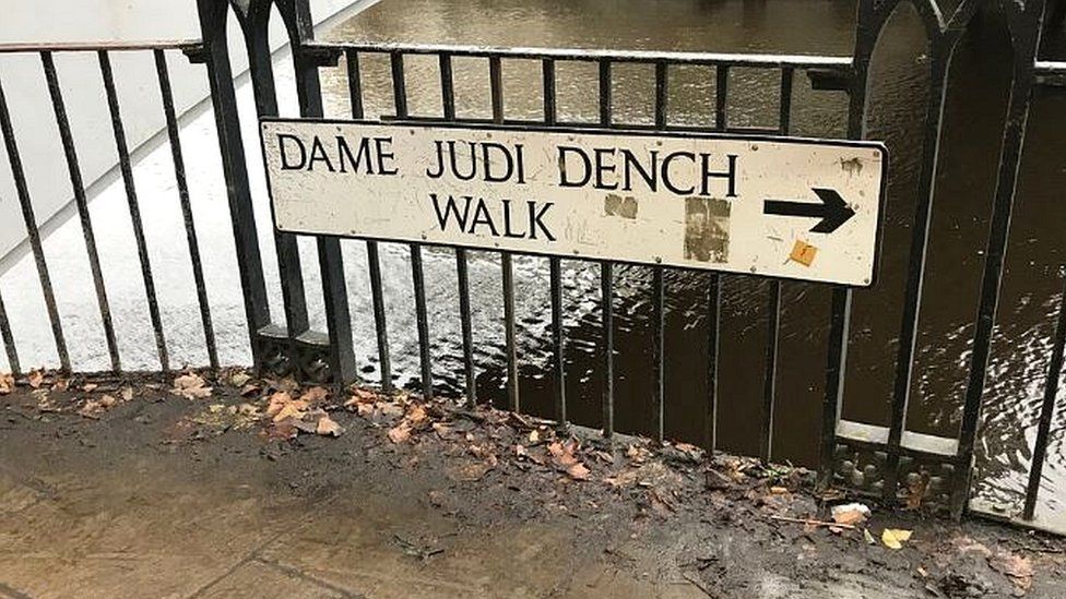 Dame Judi Dench Walk sign