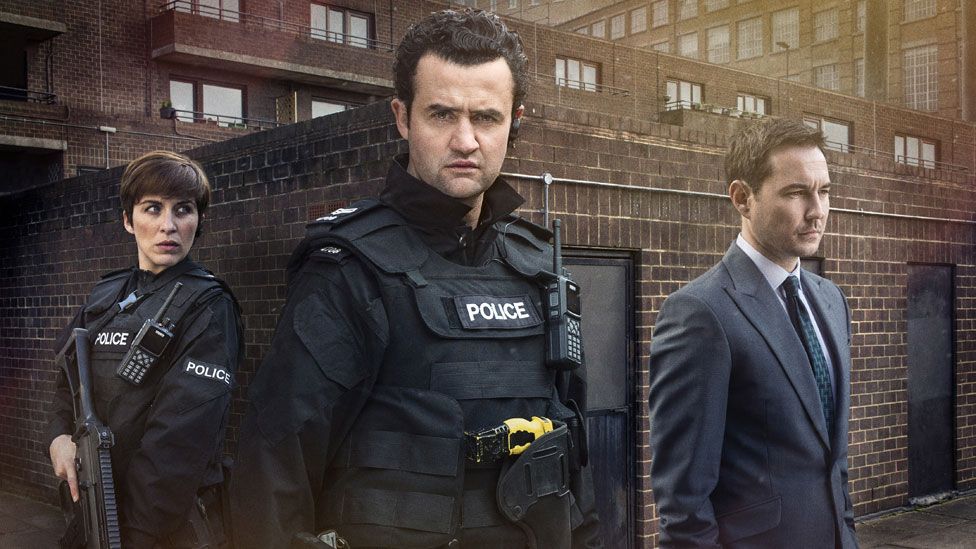Vicky McClure, Daniel Mays and Martin Compston in Line of Duty