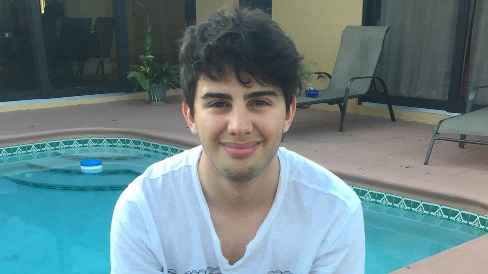 Christian Paz, 16, studies at the high school in Parkland, Florida where a gunman killed 17 people on Valentine's Day