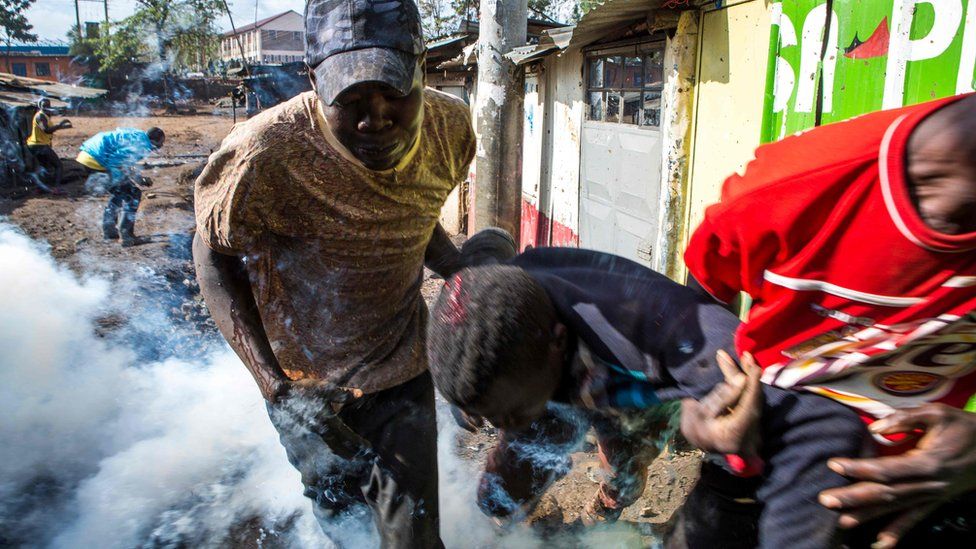 clash in Kibera