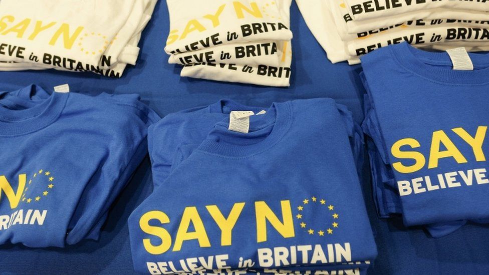 'Say No' to the EU party merchandise at UKIP conference
