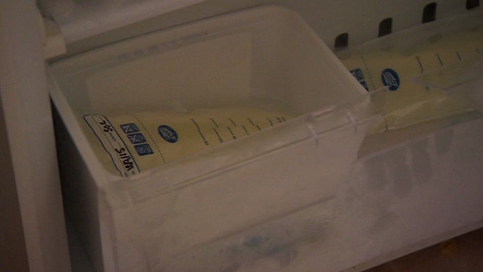 breast milk in freezer