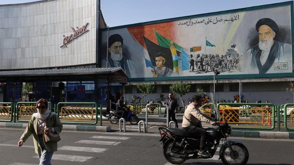 A mural in Tehran