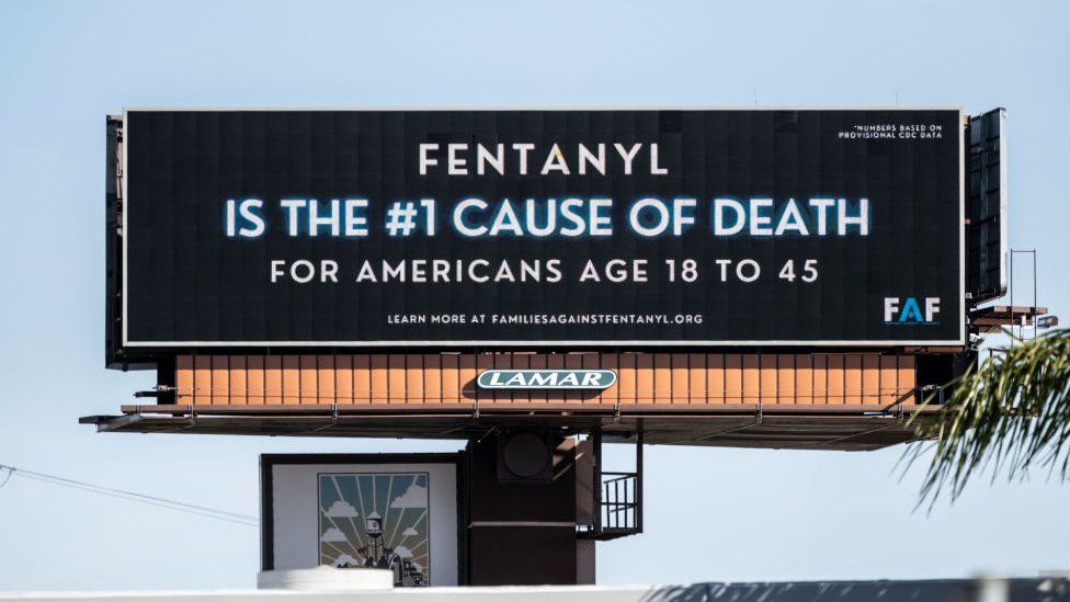 Fentanyl poster in California