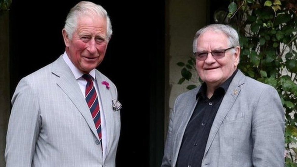 Prince of Wales and Dafydd Iwan