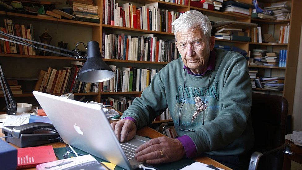 Swedish writer Per Olov Enquist at his home in Stockholm in 2011