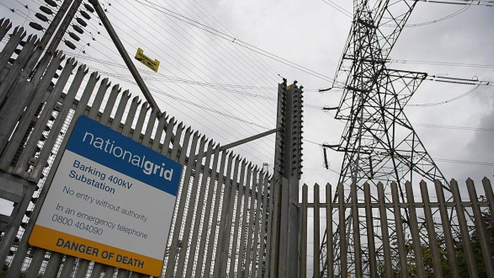 Electricity pylons supplying the national grid