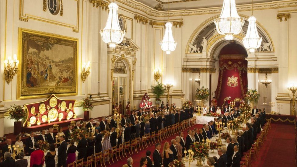 State banquet at Buckingham Palace in London