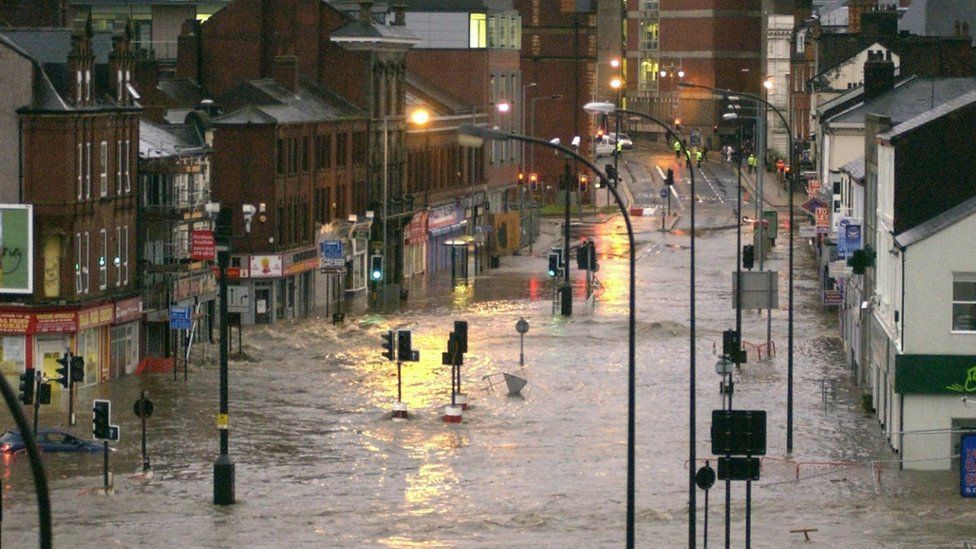 'Dreadful floods' marked 10 years on in Sheffield BBC News